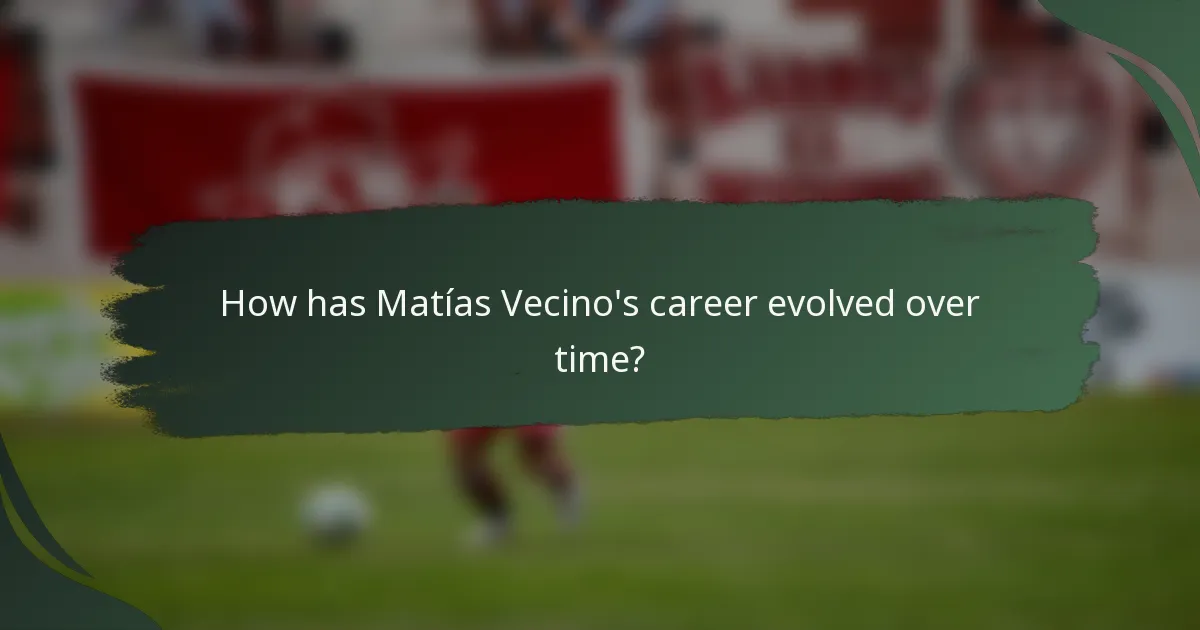How has Matías Vecino's career evolved over time?